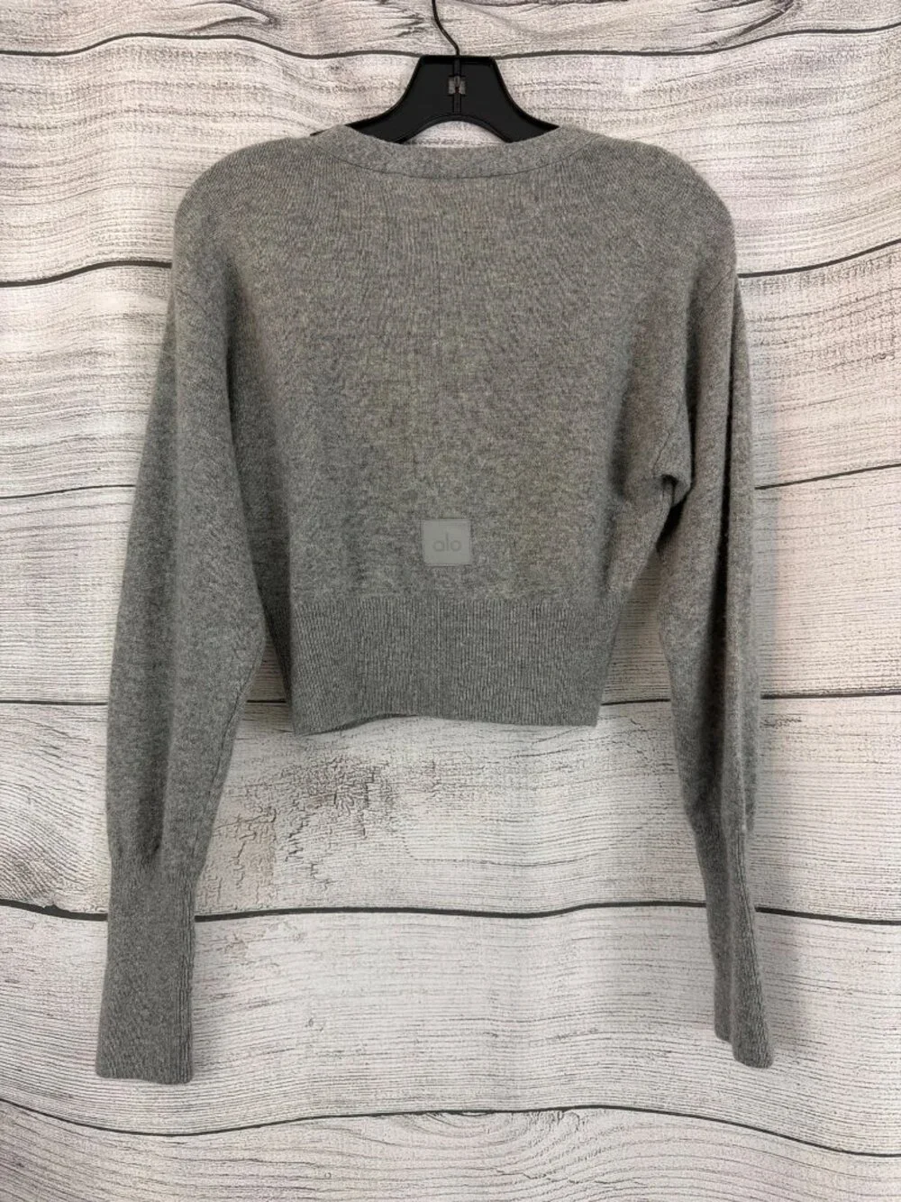Alo Sheer Cashmere Cropped Cardigan Size S